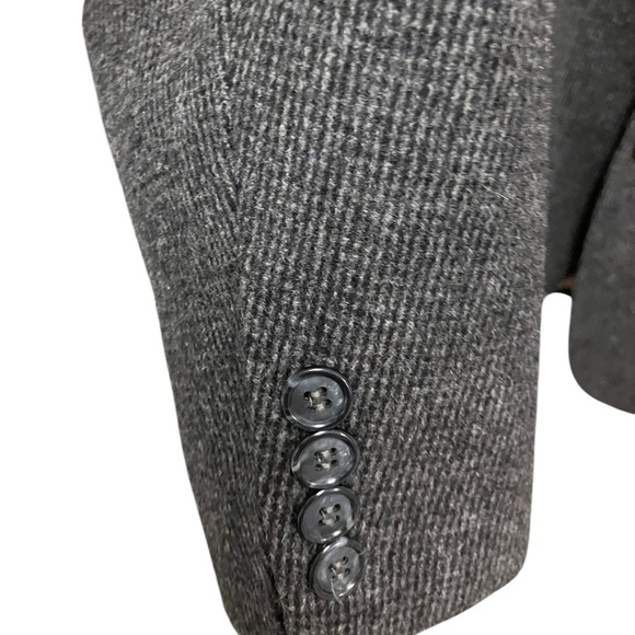 Chereskin Camel Hair Blend Blazer Gray Checkered Sports Coat Jacket Mens 42R - Picture 4 of 9